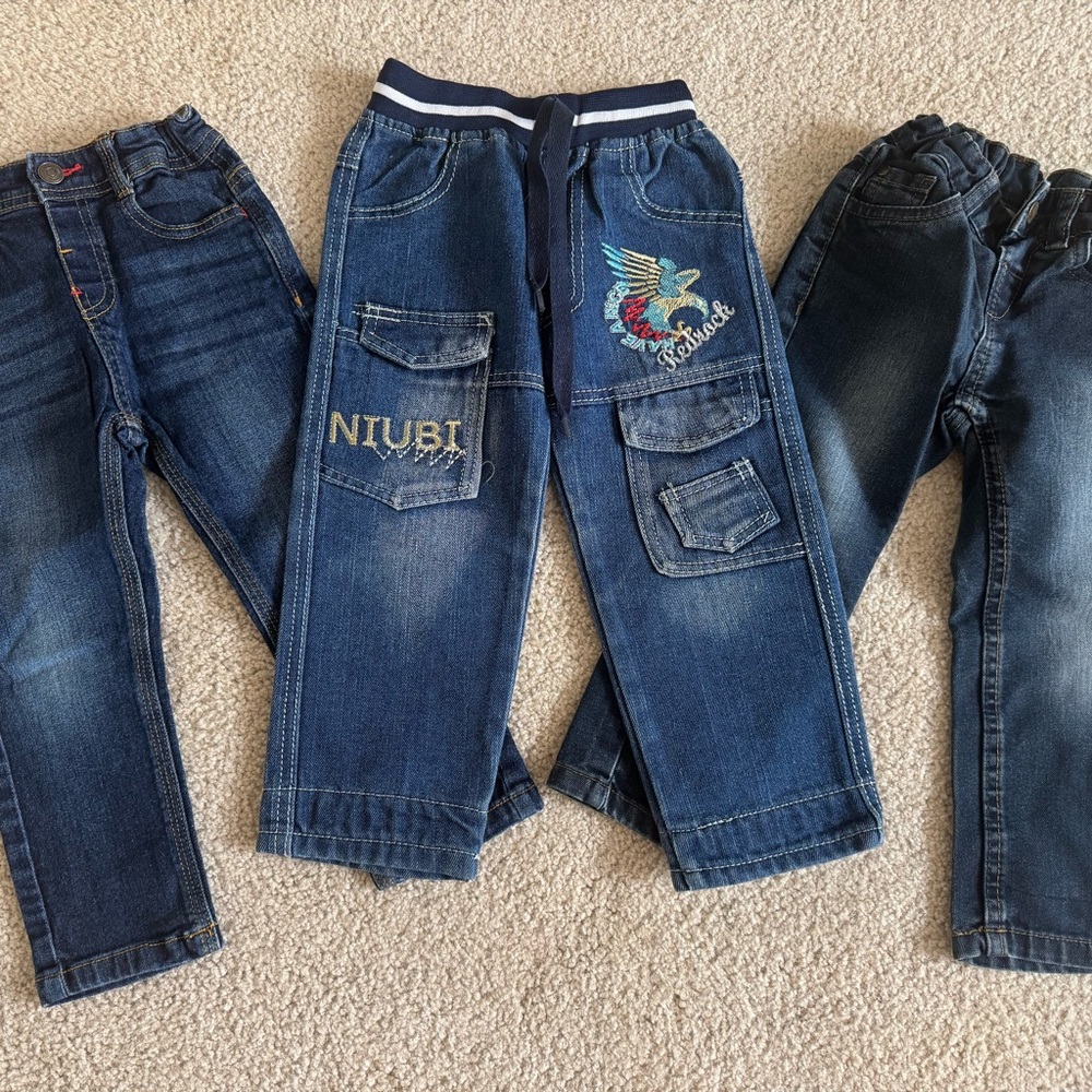 Set of 3 pairs of jeans, 18-24mo